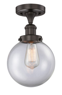 Edison One Light Semi-Flush Mount in Oil Rubbed Bronze (405|616-1F-OB-G202-8)