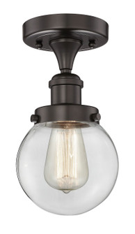 Edison One Light Semi-Flush Mount in Oil Rubbed Bronze (405|616-1F-OB-G202-6)
