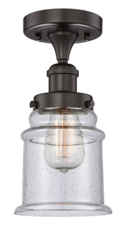 Edison One Light Semi-Flush Mount in Oil Rubbed Bronze (405|616-1F-OB-G184)