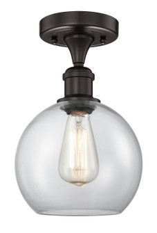 Edison One Light Semi-Flush Mount in Oil Rubbed Bronze (405|616-1F-OB-G122-8)