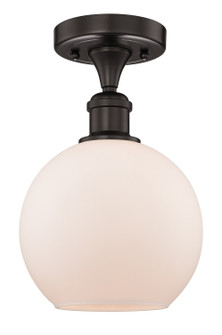 Edison One Light Semi-Flush Mount in Oil Rubbed Bronze (405|616-1F-OB-G121-8)