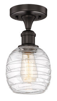 Edison One Light Semi-Flush Mount in Oil Rubbed Bronze (405|616-1F-OB-G1013)