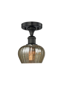 Edison One Light Semi-Flush Mount in Matte Black (405|616-1F-BK-G96)