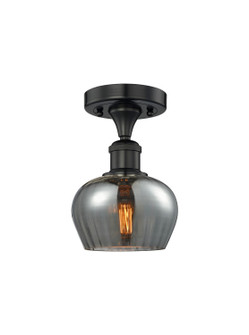Edison One Light Semi-Flush Mount in Matte Black (405|616-1F-BK-G93)