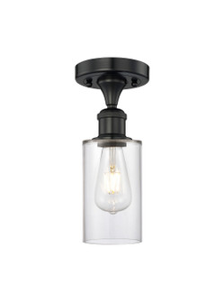 Edison One Light Semi-Flush Mount in Matte Black (405|616-1F-BK-G802)