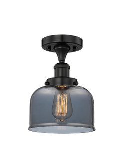 Edison One Light Semi-Flush Mount in Matte Black (405|616-1F-BK-G73)