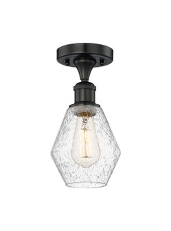 Edison One Light Semi-Flush Mount in Matte Black (405|616-1F-BK-G654-6)