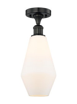 Edison One Light Semi-Flush Mount in Matte Black (405|616-1F-BK-G651-7)