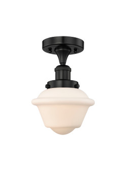 Edison One Light Semi-Flush Mount in Matte Black (405|616-1F-BK-G531)