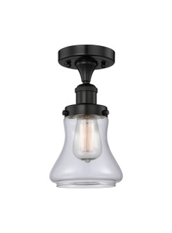Edison One Light Semi-Flush Mount in Matte Black (405|616-1F-BK-G192)