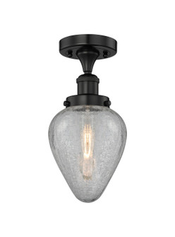 Edison One Light Semi-Flush Mount in Matte Black (405|616-1F-BK-G165) Edison One Light Semi-Flush Mount in Matte Black (405|616-1F-BK-G165)
