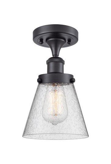 Edison One Light Semi-Flush Mount in Brushed Brass (405|616-1F-BB-G64)