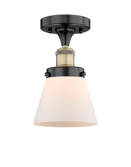 Edison One Light Semi-Flush Mount in Black Antique Brass (405|616-1F-BAB-G61)