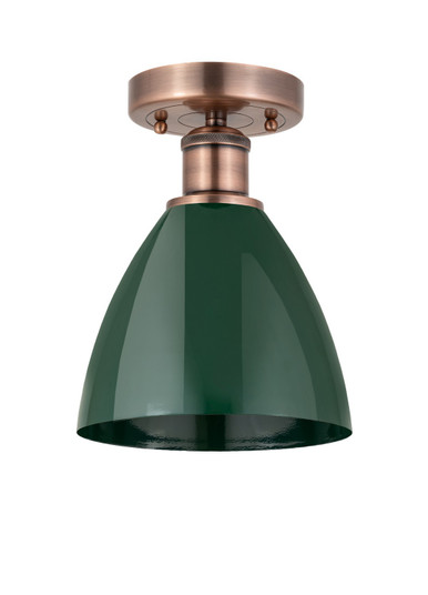 Edison One Light Semi-Flush Mount in Antique Copper (405|616-1F-AC-MBD-75-GR)