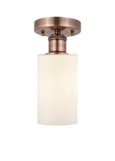 Edison One Light Semi-Flush Mount in Antique Copper (405|616-1F-AC-G801)
