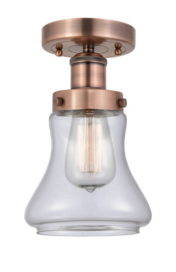 Edison One Light Semi-Flush Mount in Antique Copper (405|616-1F-AC-G192)