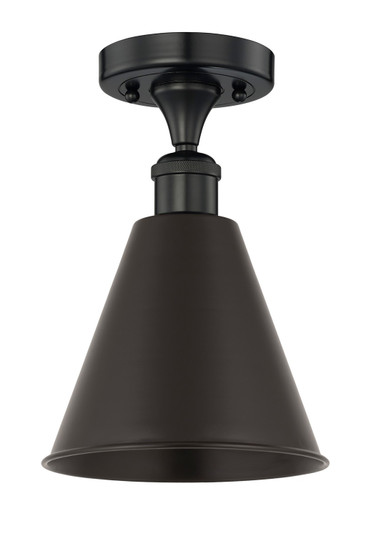 Edison One Light Semi-Flush Mount in Antique Brass (405|616-1F-AB-MBC-8-AB)