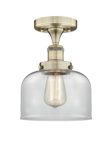 Edison One Light Semi-Flush Mount in Antique Brass (405|616-1F-AB-G72)