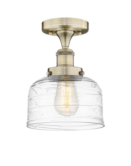 Edison One Light Semi-Flush Mount in Antique Brass (405|616-1F-AB-G713)