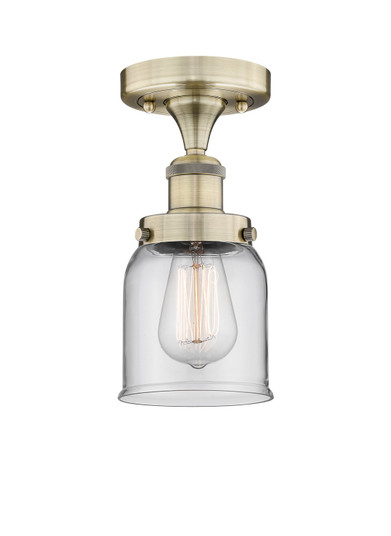Edison One Light Semi-Flush Mount in Antique Brass (405|616-1F-AB-G52)