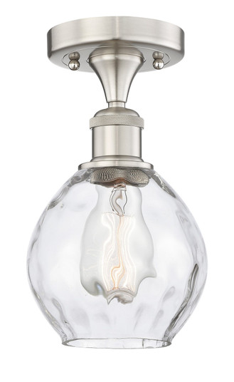 Edison One Light Semi-Flush Mount in Antique Brass (405|616-1F-AB-G362)