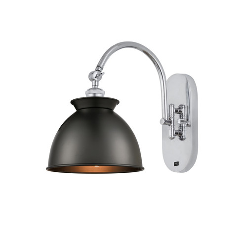 Ballston One Light Swing Arm in Polished Chrome (405|518-1W-PC-M14-BK)