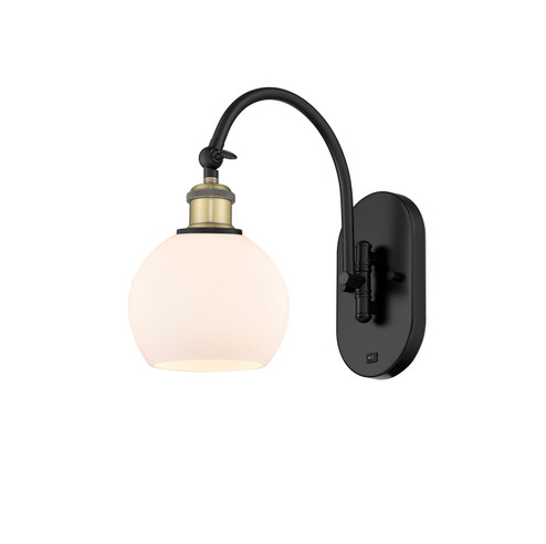 Ballston LED Swing Arm in Black Antique Brass (405|518-1W-BAB-G121-6-LED)