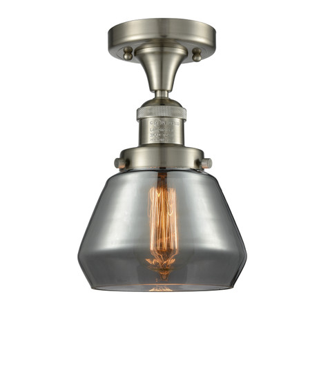 Franklin Restoration One Light Semi-Flush Mount in Brushed Satin Nickel (405|517-1CH-SN-G173)