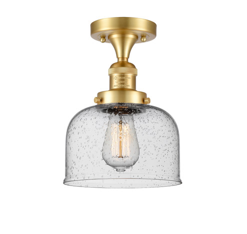Franklin Restoration One Light Semi-Flush Mount in Satin Gold (405|517-1CH-SG-G74)