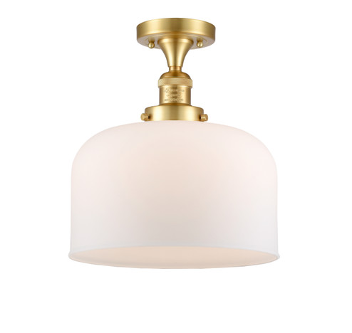 Franklin Restoration One Light Semi-Flush Mount in Satin Gold (405|517-1CH-SG-G71-L)
