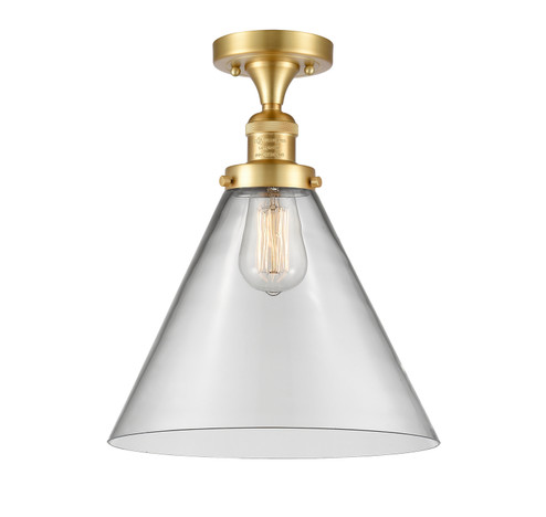 Franklin Restoration LED Semi-Flush Mount in Satin Gold (405|517-1CH-SG-G42-L-LED)