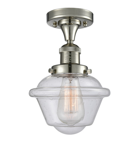 Franklin Restoration LED Semi-Flush Mount in Polished Nickel (405|517-1CH-PN-G534-LED)