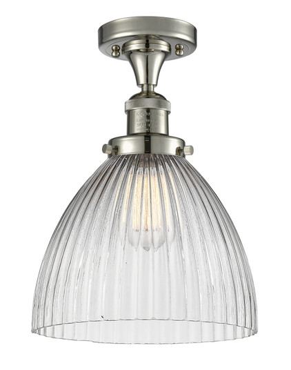 Franklin Restoration One Light Semi-Flush Mount in Polished Nickel (405|517-1CH-PN-G222)