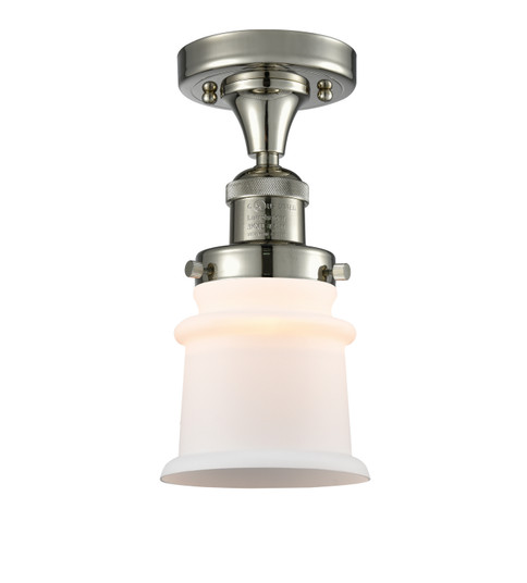 Franklin Restoration LED Semi-Flush Mount in Polished Nickel (405|517-1CH-PN-G181S-LED)