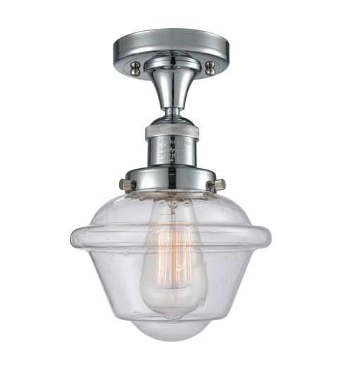 Franklin Restoration One Light Semi-Flush Mount in Polished Chrome (405|517-1CH-PC-G534)