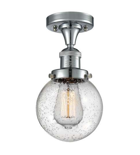 Franklin Restoration LED Semi-Flush Mount in Polished Chrome (405|517-1CH-PC-G204-6-LED)