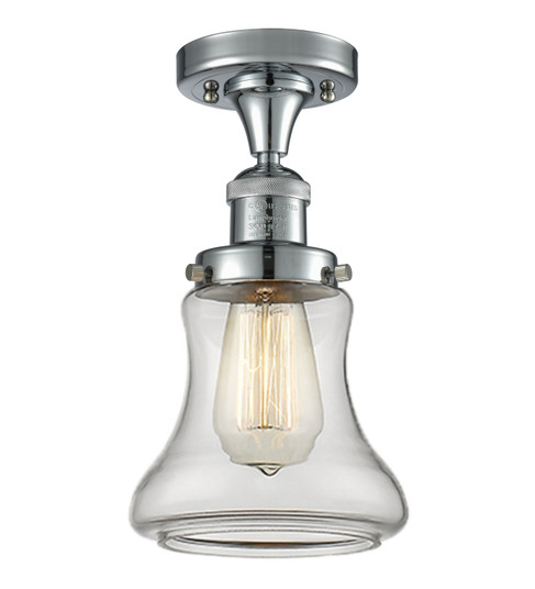 Franklin Restoration One Light Semi-Flush Mount in Polished Chrome (405|517-1CH-PC-G192) Franklin Restoration One Light Semi-Flush Mount in Polished Chrome (405|517-1CH-PC-G192)