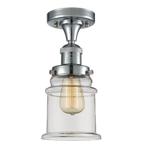 Franklin Restoration One Light Semi-Flush Mount in Polished Chrome (405|517-1CH-PC-G182)