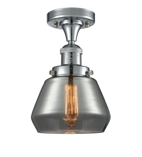 Franklin Restoration One Light Semi-Flush Mount in Polished Chrome (405|517-1CH-PC-G173)