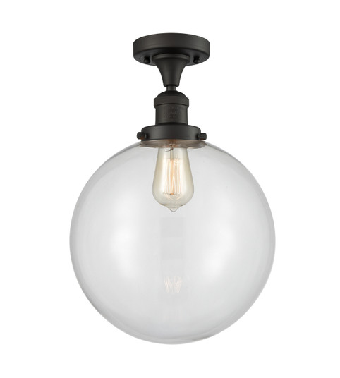 Franklin Restoration LED Semi-Flush Mount in Oil Rubbed Bronze (405|517-1CH-OB-G202-12-LED)