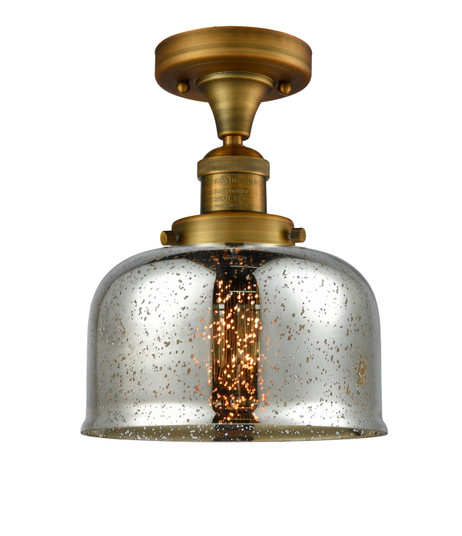 Franklin Restoration One Light Semi-Flush Mount in Brushed Brass (405|517-1CH-BB-G78)