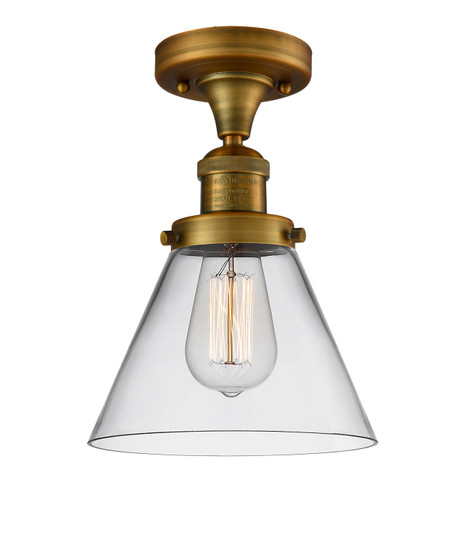 Franklin Restoration LED Semi-Flush Mount in Brushed Brass (405|517-1CH-BB-G42-LED)