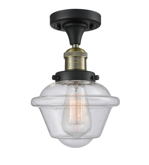 Franklin Restoration LED Semi-Flush Mount in Black Antique Brass (405|517-1CH-BAB-G534-LED)