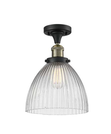 Franklin Restoration One Light Semi-Flush Mount in Black Antique Brass (405|517-1CH-BAB-G222)