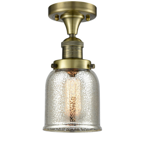 Franklin Restoration One Light Semi-Flush Mount in Antique Brass (405|517-1CH-AB-G58)