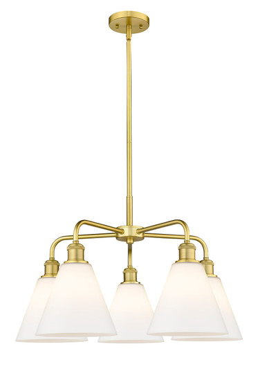 Ballston Five Light Chandelier in Satin Gold (405|516-5CR-SG-GBC-81)