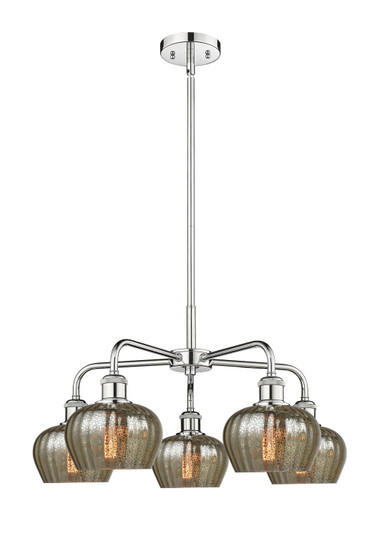 Ballston Five Light Chandelier in Polished Chrome (405|516-5CR-PC-G96)