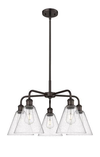 Ballston Five Light Chandelier in Oil Rubbed Bronze (405|516-5CR-OB-GBC-84)