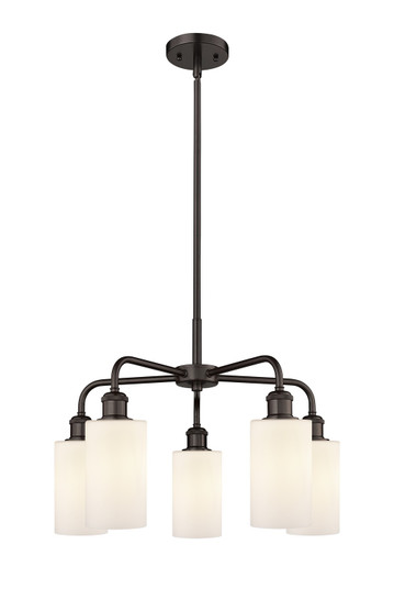 Ballston Five Light Chandelier in Oil Rubbed Bronze (405|516-5CR-OB-G801)