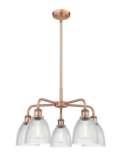 Ballston Five Light Chandelier in Oil Rubbed Bronze (405|516-5CR-OB-G382)